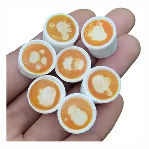 Kawaii Animal Coffee Cup Miniature Resin Models Charms for Earrings Pendant Charms Accessories