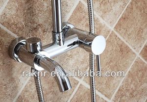 Bonne qualité pas cher prix pluie <span class=keywords><strong>robinet</strong></span> salle <span class=keywords><strong>de</strong></span> bain ensemble <span class=keywords><strong>de</strong></span> douche avec deux pommes <span class=keywords><strong>de</strong></span> douche - Product Image 5