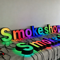 Letrero Luminoso LED Personalizado para Exteriores, Letrero con Logotipo LED RGB, Letrero Programable RGB, Letrero con Letras de Canal LED 3D para Negocios