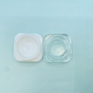 Mini tarro de vidrio de 9ml con tapa de plástico blanca resistente a los niños Envase de cosméticos para crema de aceite facial Capacidad de 9g disponible - Product Image 5