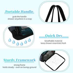 Popular Waterproof Lady Pocket Double Handle Hanging <b>Tidy</b> Practical <b>Shower</b> Bag with 7 Outer Pockets - Product Image 3