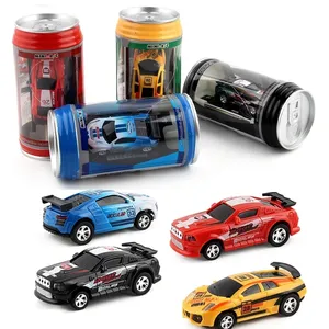 Hot Sales Cola Dose Mini RC Autoradio Fernbedienung Micro Rennwagen 4 Frequenzen Spielzeug für Kinder