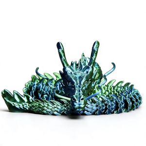 SHIQU <span class=keywords><strong>Drago</strong></span> Flessibile Stampato in 3D, Figure Ornamentali di Draghi Cinesi Antichi per Decorazioni Acquario - Product Image 1