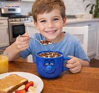Tasses en céramique 3D à grand nez, 450 ml, pour petit-déjeuner, multicolores, en porcelaine, visages amusants, lavables au lave-vaisselle, qualité alimentaire, vente en gros à prix réduit