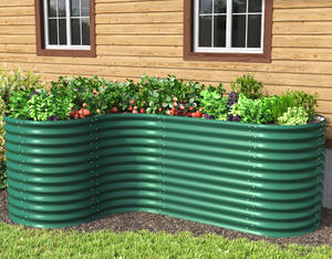<span class=keywords><strong>VITAVIA</strong></span> CR-C630 Kits de jardinières surélevées minimalistes en acier thermolaqué de 0,6 mm d'épaisseur, écologiques et durables, capacité de 2,46 m pour - Product Image 1