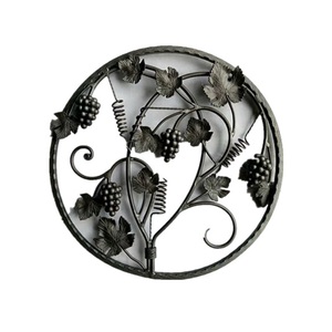 Rèn Sắt Nghệ Thuật Trang Trí Hàng Rào Trang Trí Phần Trang Trí Giả Mạo Weldable Nho Với Lá Phụ Kiện Đúc Thép Lục Bình Phù Hợp - Product Image 5