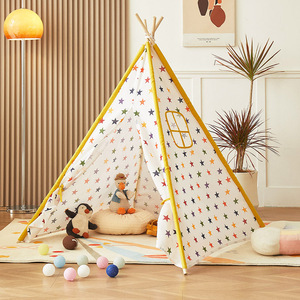 Tenda da <span class=keywords><strong>Campeggio</strong></span> per Bambini a Forma di Tipi Indiano, in Cotone e Canapa, per 1-2 Persone, Quattro Stagioni, Ideale per Picnic - Product Image 6