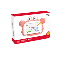Tablette de peinture de crabe mignon pour enfants jouets éducatifs tableau d'écriture magnétique jouet pour bébé planche à dessin colorée effaçable pour les enfants