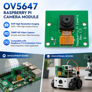 Módulo de Cámara Raspberry Pi de 5MP OV5647 OmniBSI para Baja Iluminación, para Placas de Desarrollo y Dispositivos Educativos - Product Image 3