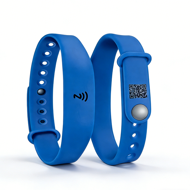 RFID QR NFC Silicone Wristband RFID Artisanal Silicone Bracelet Payment NFC Bracelets Wristbands