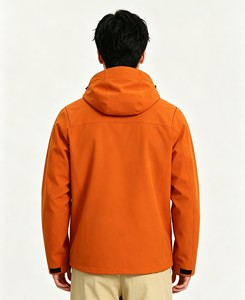 <span class=keywords><strong>Chaqueta</strong></span> Softshell <span class=keywords><strong>Impermeable</strong></span>, Cortavientos y Transpirable Unisex con Capucha, de Una Sola Capa, con Bolsillos con Cremallera para Viajes, Desplazamientos y Deportes - Product Image 3