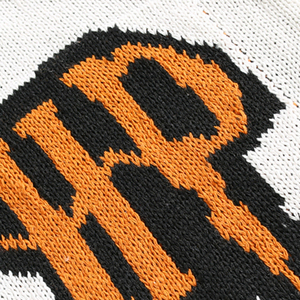 Logotipo personalizado Hombres Suéter Calavera Patrón Jacquard Cuello redondo Jersey de punto de manga larga de punto de algodón de Halloween Suéteres Hombre - Product Image 5