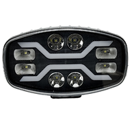 Feux de travail LED 10 pouces, tout-terrain, camion 4x4, projecteur automobile, faisceau combiné blanc ambre, lampe de position, éclairage extérieur, 6000 lumens