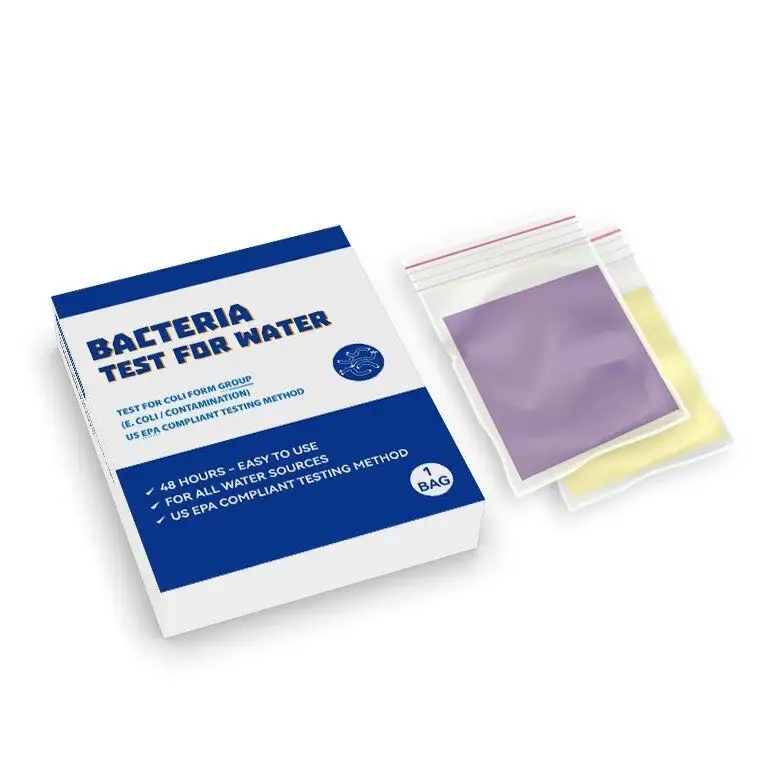 Nouveau produit Kit de test de l'eau | Détecter E.Coli et les bactéries coliformes Bandelettes de test de qualité de l'eau à domicile