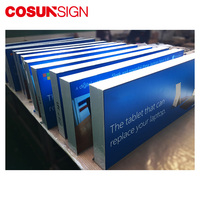 Cadre d'affiche en aluminium de boîte à lumière de la publicité de l'intense luminosité LED d'usine en gros pour des affichages de textile et de tissu