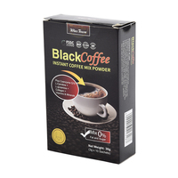 Café instantané noir pur biologique en gros, marque privée, personnalisé