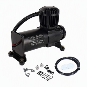 Compressore per Sospensioni Pneumatiche 12V 24V 150PSI in Metallo Resistente con Tubo Intrecciato per Auto, Camion, Camper, Pullman - Product Image 2