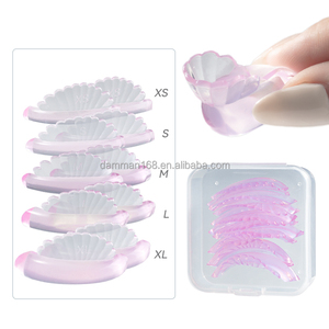 Outil auto-adhésif pour recourber les cils, 5 paires, bouclier auto-adhésif pour rehausser les cils, coussinets en silicone personnalisables avec logo pour rehaussement des cils - Product Image 4