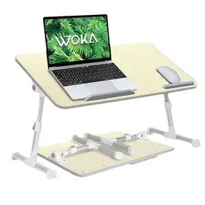 Регулируемый поднос, настольный стол, подходит для ноутбука до 17 дюймов, портативный стоячий стол, складной подставка для планшета, стол для дивана, пола