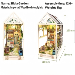 Kit de bricolage pour bibliothèque Sylvania Art Déco, puzzle 3D, décoration de bibliothèque, projet artisanal pour adultes, cadeau d'anniversaire unique, bureau à domicile - Product Image 3