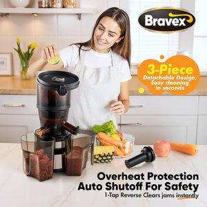 5.51 "מכונת <span class=keywords><strong>juicer</strong></span> רחב העיתונות הקרה 250w masticating עמלץ פירות שלמים & גלידה יצרנית גלידות - Product Image 4