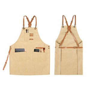 Grembiule Classico da Donna Senza Maniche in Tela, Riutilizzabile, per Barista, Nail Art, Giardinaggio, Caffetterie e Negozi di Tè - Product Image 4