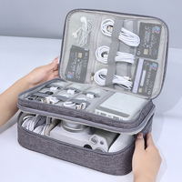 Organisateur de voyage électronique Sac organisateur de câble Grand sac de rangement portable Digital Tech Case Pouch Hard Disk Charger Organizer