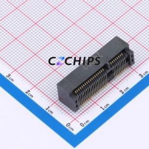 X1304WVS-52G-LPV01 PCI/PCIe Connector SMD Connector mPCI-E 52P 36P Horizontal Mount - Product Image 1