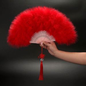 Abanico de plumas estilo chino para DJ, baile, decoración festiva y regalos, artículos para fiestas - Product Image 1