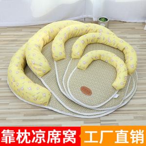Summer Cooling Pet <b>Mat</b> Oval Shape Dog Bed <b>Cat</b> Bed Cooling Pad For Pets Hand Wash Polyester Fiber Fill - Product Image 3