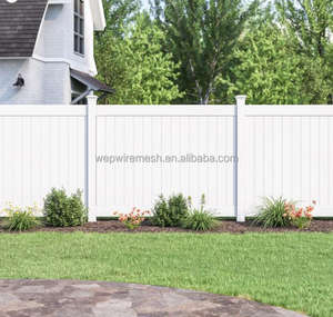 Preuve UV 6 * 8ft couleur blanche plastique PVC vinyle panneau bon marché panneaux de clôture de confidentialité - Product Image 4