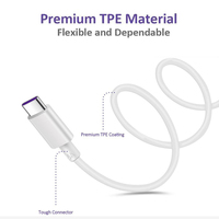 Vente en gros Prix 5A Câble Type C Câble USB Transfert de données 60W USB-C Prise d'alimentation Câble de chargeur Type C