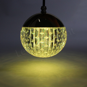 Lampada a Sospensione DMX512 in Cristallo Acrilico da 110MM, Sfera LED RGB Pixel 3D - Product Image 5