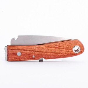 Couteau de greffage pliant Basil, manche en bois, 23 cm, outil manuel pour jardinage et bonsaï - Product Image 4