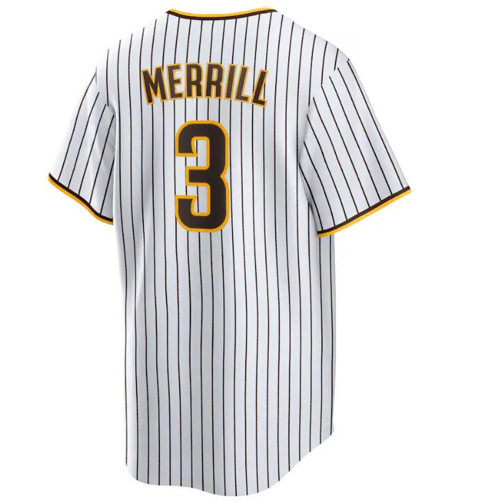2024 yeni ucuz dikişli beyzbol forması San Diego 3 Jackson Merrill