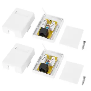 switch boxes one port two port junction surface mount rj45 box