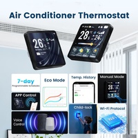 Termostato Inteligente Wifi Tuya Programable para Calefacción Central HVAC, Controlador de Temperatura de Aire Acondicionado Multizona