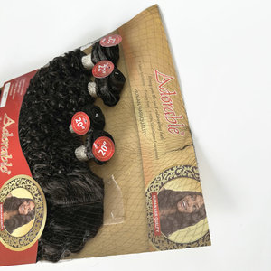 Adorabile Pacchetto di Capelli Sintetici <span class=keywords><strong>Winnie</strong></span>, Soluzione Completa 4 Pezzi, Fatte a Mano, 2*4 T Part, Ricci Crespi, Extension con Pizzo - Product Image 5