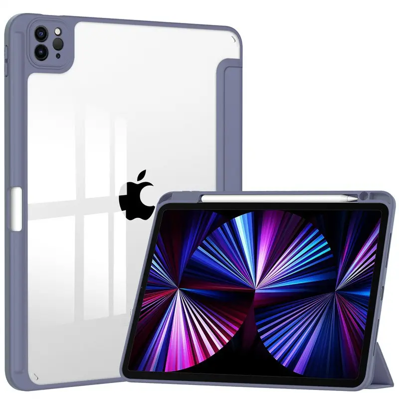 뜨거운 판매 iPad Pro 11 인치 2024 케이스 3 접이식 가죽 스마트 테이블 케이스 iPad Pro 11