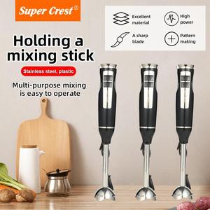 Mixeur plongeant électrique <span class=keywords><strong>de</strong></span> marque, faible <span class=keywords><strong>bruit</strong></span>, pour aliments pour bébés, batteur à œufs, presse-agrumes, mixeur, hachoir, batteur à ail - Product Image 2