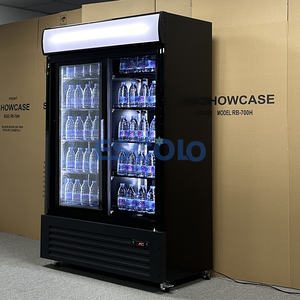 Réfrigérateur vitrine Réfrigérateur sans givre Réfrigérateur à façade vitrée pour boissons Vitrines d'exposition - Product Image 3