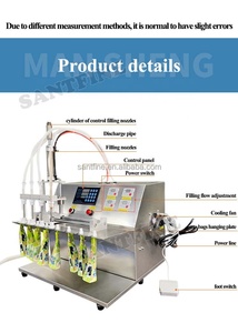 Fillinmachine 4 đầu bán tự động nước trái cây mềm đồ uống nước giải khát chất lỏng rửa chất tẩy rửa chất lỏng Spout Pouch Máy chiết rót - Product Image 2