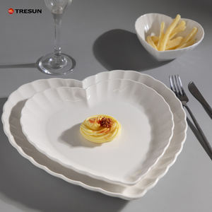 Juegos de platos de cena con logotipo personalizado, juego de platos de porcelana en relieve, platos redondos, platos de cerámica para restaurantes, vajilla de cerámica - Product Image 5