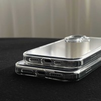 Coque personnalisée en TPU et PC avec miroir de maquillage pour iPhone 18 Pro Max, compatible iPhone 18, 17, 16 Pro Max – Étui mignon pour filles