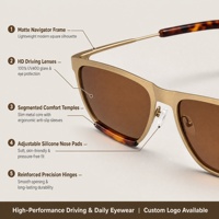 Lunettes de soleil carrées pour homme, style navigateur, protection UV400, lunettes de conduite rétro, unisexe, OEM, vente en gros personnalisée