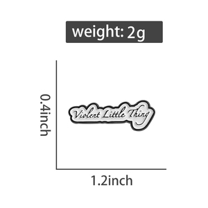 Violent petite chose émail broche foncé <span class=keywords><strong>gothique</strong></span> Animal Design broche revers Badge bijoux cadeau pour amis amoureux - Product Image 6