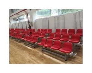 Easy install bleacher chair safty mental structure aluminium movable bleacher for grandstand