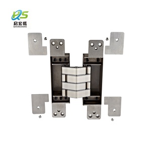 Charnière dissimulée personnalisée avec logo 40x230mm, réglable en 3D, robuste, capacité 600kg, en acier inoxydable, modèle Bld-gz600, ouverture à 180 degrés, pleine ouverture - Product Image 5