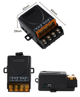 KAMPA Hot 433MHz Interrupteur à distance sans fil DC 12V 24V 30A 1CH Récepteur relais pour porte de garage/éclairage Émetteur 1000M