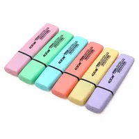 Low odor multi color fluorescent pastel highlighter marker pen set for office normal set yes highlighter en71 3 astm d4236